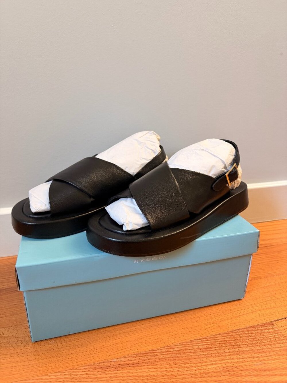 Seychelles | Just For Fun Black Sandal